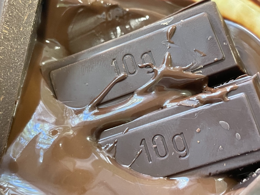 Chocolate empezando a derretirse