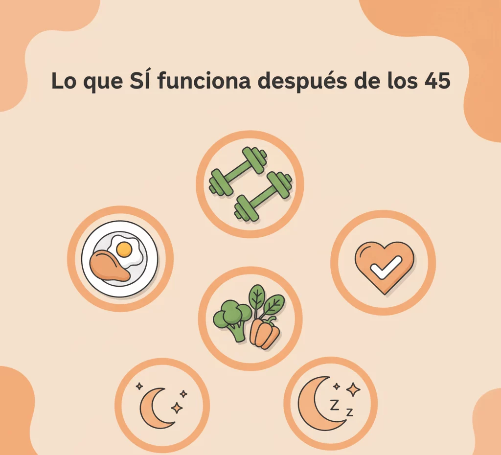 Lo que sí funciona después de los 45