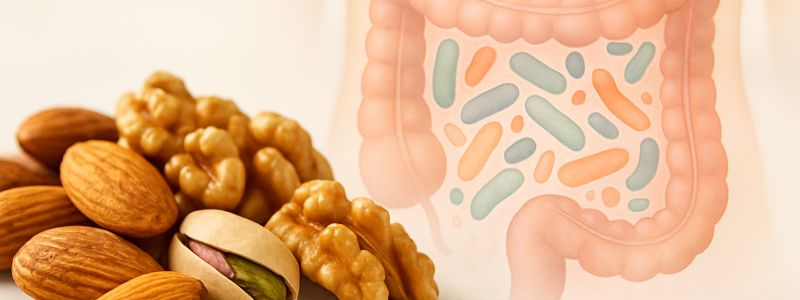 Frutos secos para la microbiota